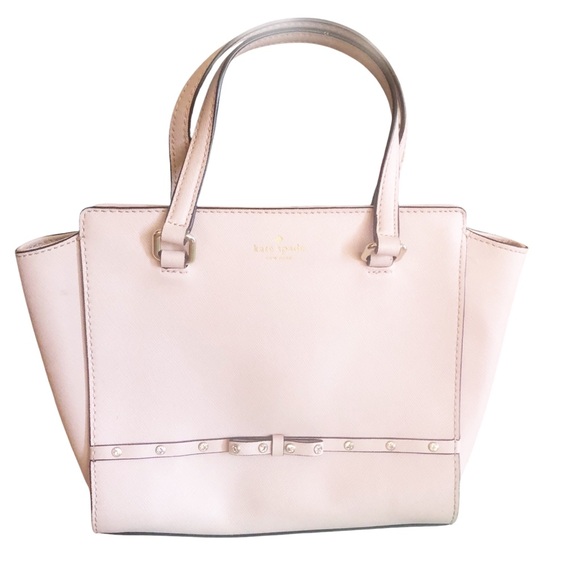 kate spade Handbags - Kate Spade Jeweled Hadlee Pink Leather Cross Body
